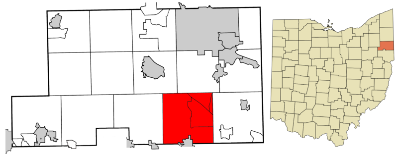 File:Mahoning County Ohio incorporated and unincorporated areas Beaver highlighted.png