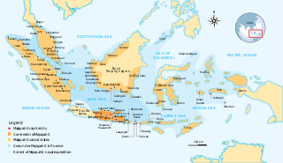 Majapahit Empire based on the island of Java from 1293 to around 1500