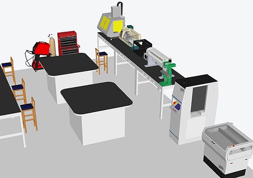 Maker space layout