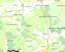 Lauroux - Localizazion