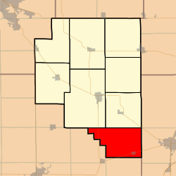 Map highlighting Whitley Township, Moultrie County, Illinois.svg