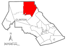 Vị trí trong Quận Clinton, Pennsylvania