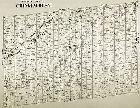 Map of Chinguacousy Township