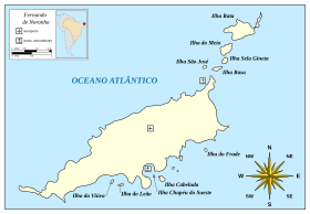 Localização de Fernando de Noronha