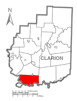 Vị trí trong Quận Clarion, Pennsylvania