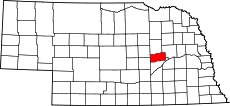 Map of Nebraska highlighting Nance County.svg