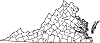 Map of Virginia highlighting Falls Church City.svg