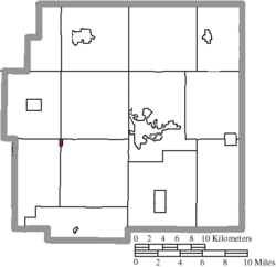 Location of Kirby in Wyandot County