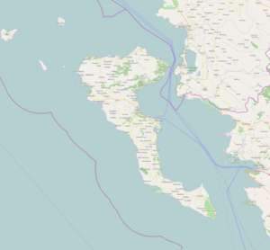 300px map of island corfu