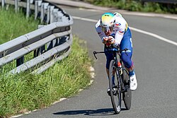 Mathieu Burgaudeau lors de la première étape du Tour du Pays basque 2024. (définition réelle 4 673 × 3 115)