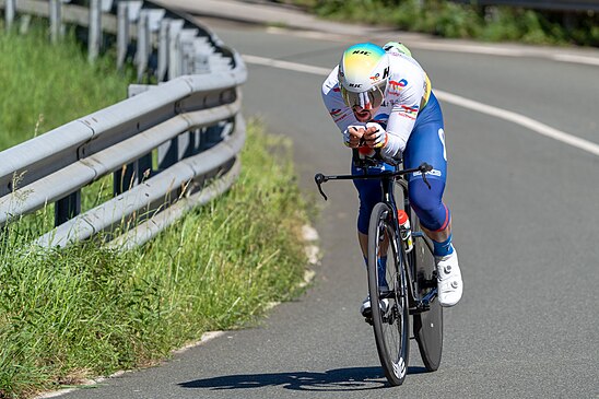 Mathieu Burgaudeau lors de la première étape du Tour du Pays basque 2024. (définition réelle 4 673 × 3 115)