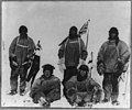 Members of the Terra Nova expedition at the South Pole- Robert F. Scott, Lawrence Oates, Henry R. Bowers, Edward A. Wilson, and Edgar Evans LCCN2009633365.jpg