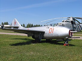 MiG-9 Venäjän federaation keskusilmavoimien museossa Moninossa, 2011.