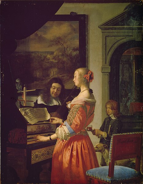 File:Mieris, Frans van (I) - Woman at a harpsichord - Staatliches Museum Schwerin.jpg