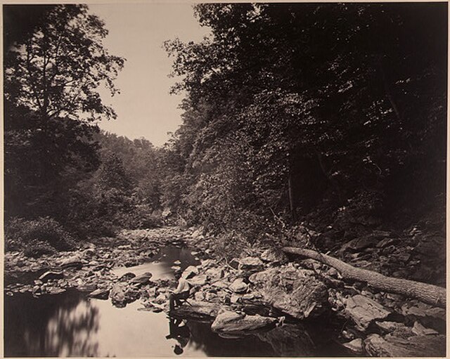 Wissahickon Creek near Philadelphia photo by John Moran, c. 1865