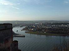 [1] die Mündung der Mosel in den Rhein