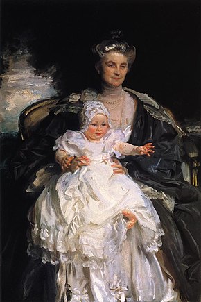 Mrs. Henry Phipps and Her Grandson Winston by John Singer Sargent (1906/07) Mrs Henry Phipps and Her Grandson Winston John Singer Sargent 1907.jpeg