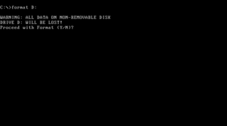 format (command) DOS, Windows, or OS/2 command for formatting a computer disk