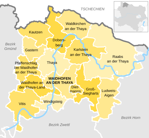 Bezirk Waidhofen An Der Thaya: Geschichte, Geografie, Nachbarbezirke