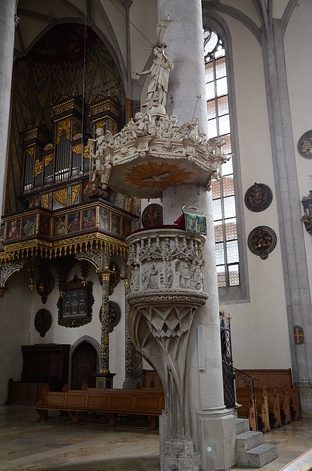 Nördlingen, St. Georg Kanzel 003