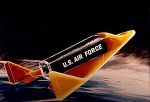 X-20 при входе в атмосферу (рисунок)