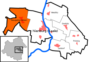 Poziția localității Neugattersleben