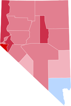 Ergebnisse der Präsidentschaftswahlen in Nevada 1920.svg