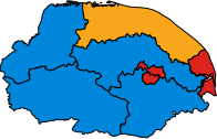 NorfolkPar ParliamentaryConstituency2005Results.svg