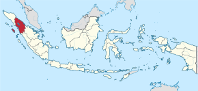 Kart over Sumatera Utara