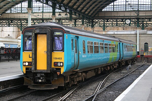 Northern Spirit liveried 156483 at Hull, 2006