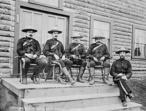 North-West Mounted Police officers, Yukon, 1900