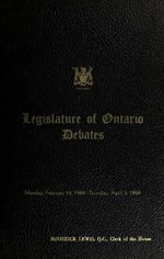 Миниатюра для Файл:Official report of debates (Hansard) - Legislative Assembly of Ontario = Journal des débats (Hansard) - Assemblée législative de l'Ontario 1969 (IA v2hansard1969ontauoft).pdf