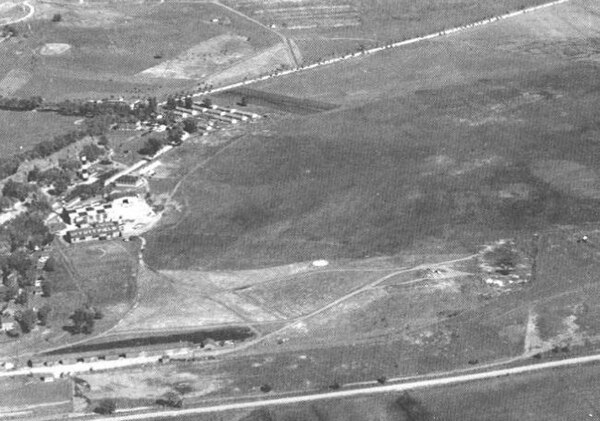 Offutt Field in October 1936, before the construction of hard runways and permanent facilities