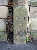 Thumbnail for File:Old Boundary Marker by the A629, New North Road, Huddersfield - geograph.org.uk - 6094027.jpg