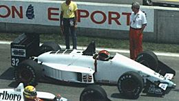 EuroBrun ER188 au Grand Prix du Canada 1988.