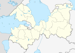 サンクトペテルブルクの位置（レニングラード州内）