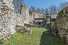 Portschach Leonstein Burgruine Burghof NO-Teil 19042015 2216.jpg