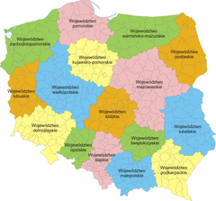 Mapa Polski