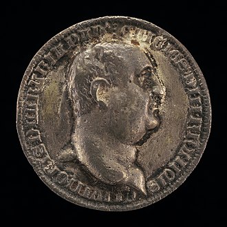 Medal with the bust of Francesco Novello, 1390 Paduan 14th Century, Francesco II da Carrara, 1359-1406, Lord of Padua 1388-1405 (obverse), 1390, NGA 135987.jpg