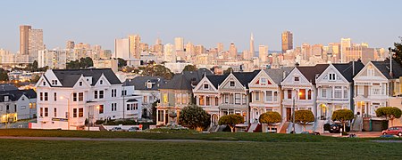 Painted Ladies San Francisco January 2013 panorama 2