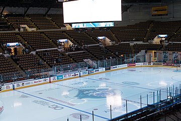 The Arena set up for a Milwaukee Admirals game in 2019.