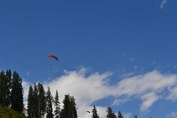 Floating over Solang Valley