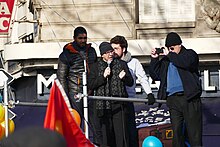 Father Shenan J. Boquet during the Parisian March for Life in 2017. Paris - Marche pour la Vie 2017 - 2.jpg