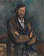 Paul Cézanne, 1899 ca, Homme aux bras croisés (L'uomo con le braccia incrociate), olio su tela, 92 x 72,7 cm