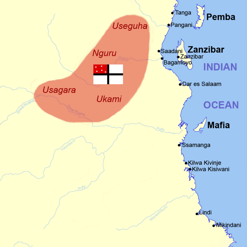 Die Deutsch-Ostafrikanische Gesellschaft (engl. German East Africa Company)  800px-Petersland_east_africa_1885