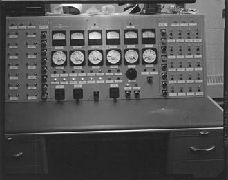 The Ford Nuclear Reactor control panel. Phoenix fnr control panel.jpg