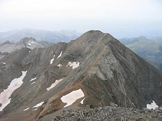 Espadas Peak mountain in Spain