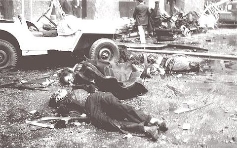 Víctimes del bombardeig de la Plaça de Mayo de juny de 1955