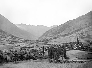 Vista general del municipi, presa l'any 1889.