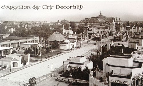 Postcard of the International Exhibition of Modern Decorative and Industrial Arts in Paris, France (1925)